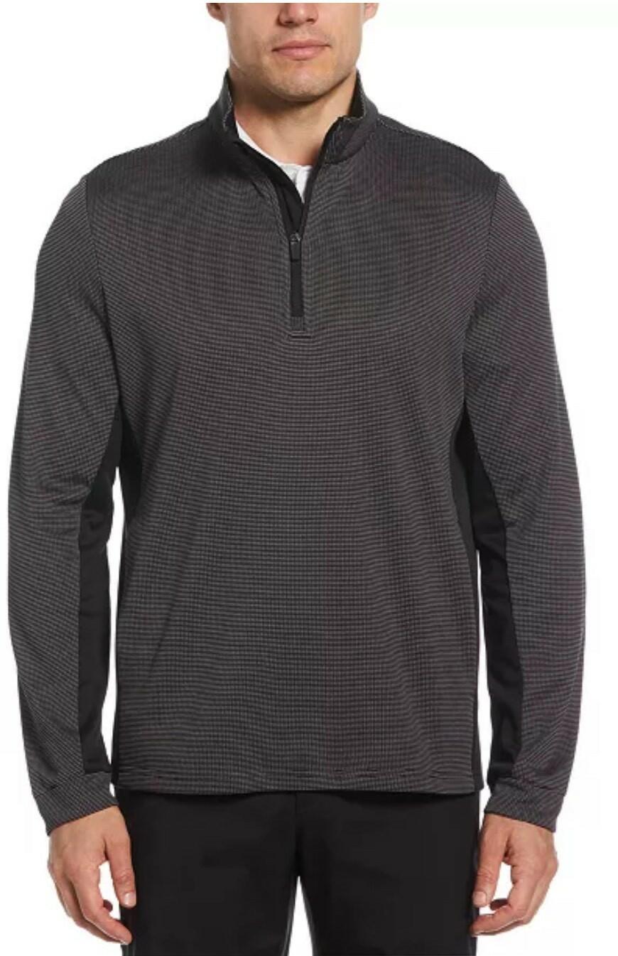 Pga Tour Men's Micro Jacquard Quarter-Zip Pullover golf Sweater  $85 NWT