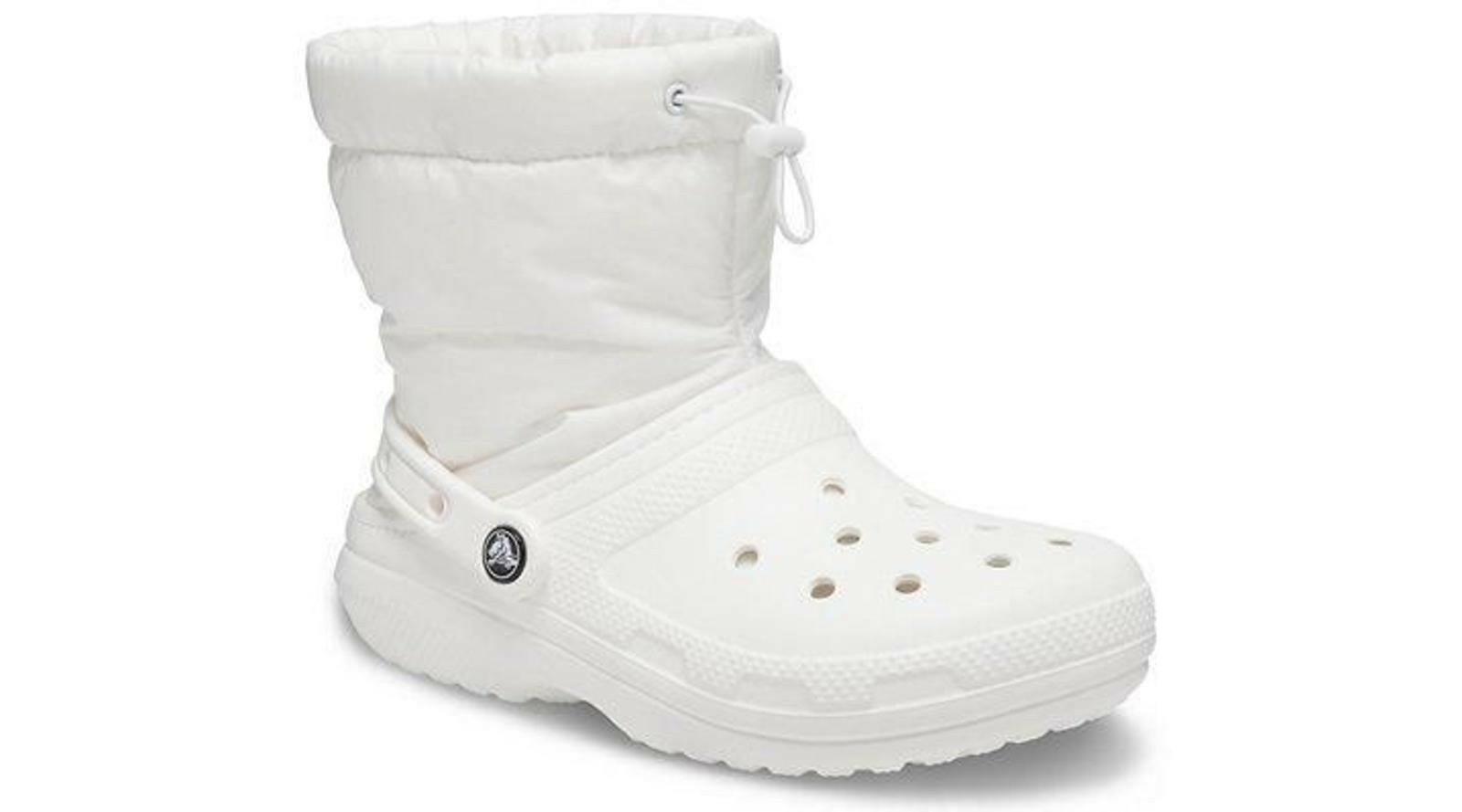 Crocs Unisex White Classic Lined Neo Puff Boots white nwt
