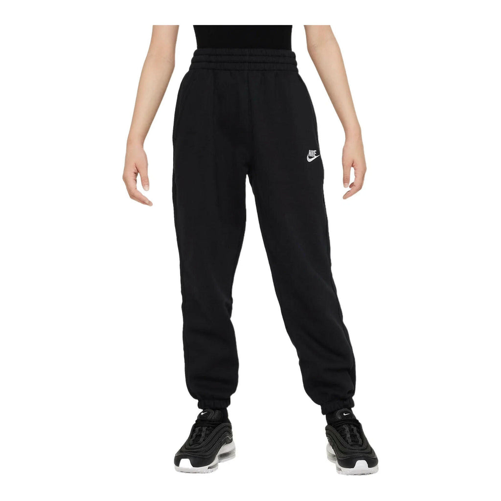 Nike Sportswear Club Fleece Big Kids' Loose Pants (Black/Black/White)