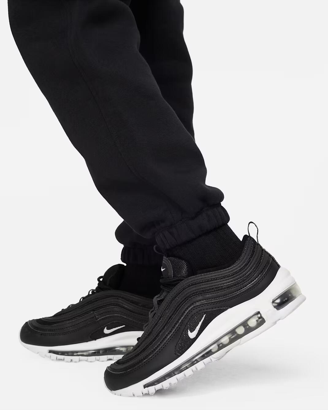 Nike Sportswear Club Fleece Big Kids' Loose Pants (Black/Black/White)