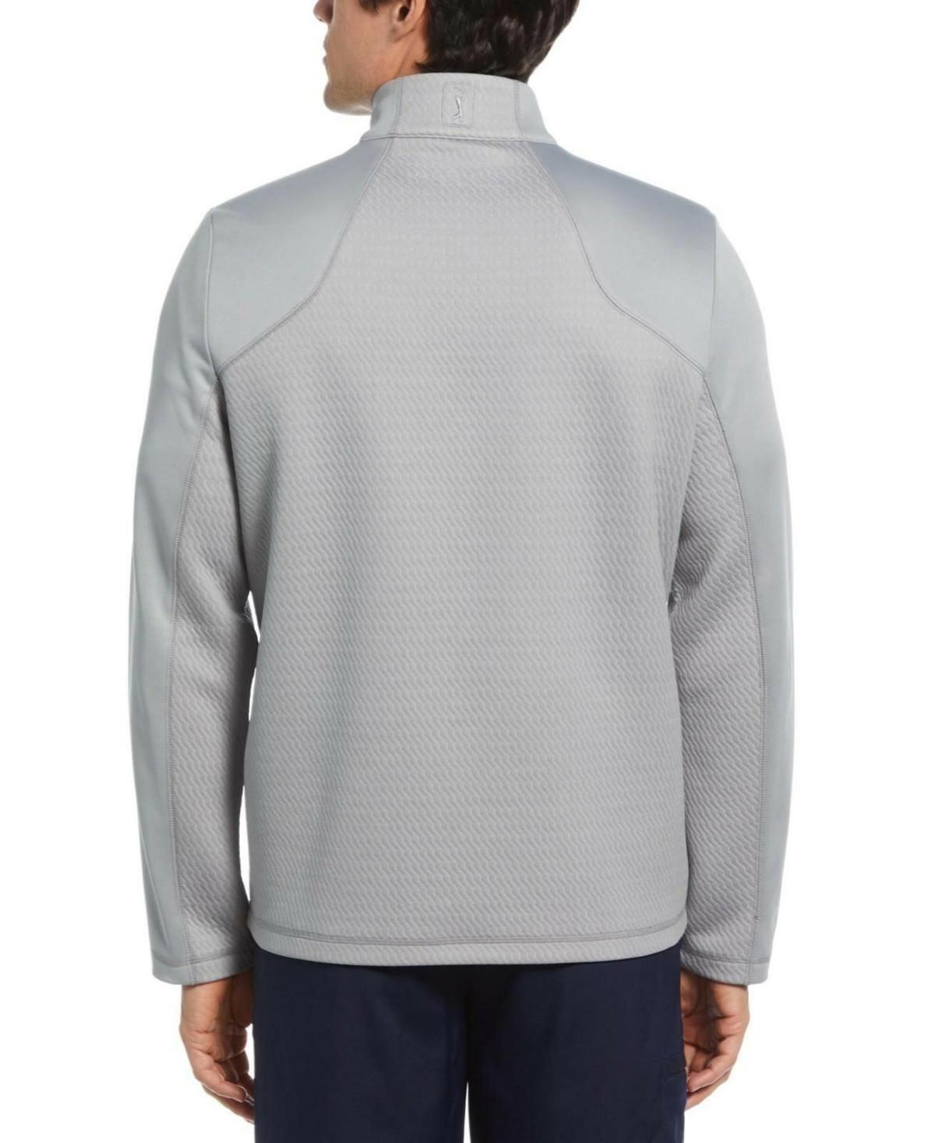 Pga Tour Men's Micro Jacquard Quarter-Zip Pullover golf Sweater  $85 NWT