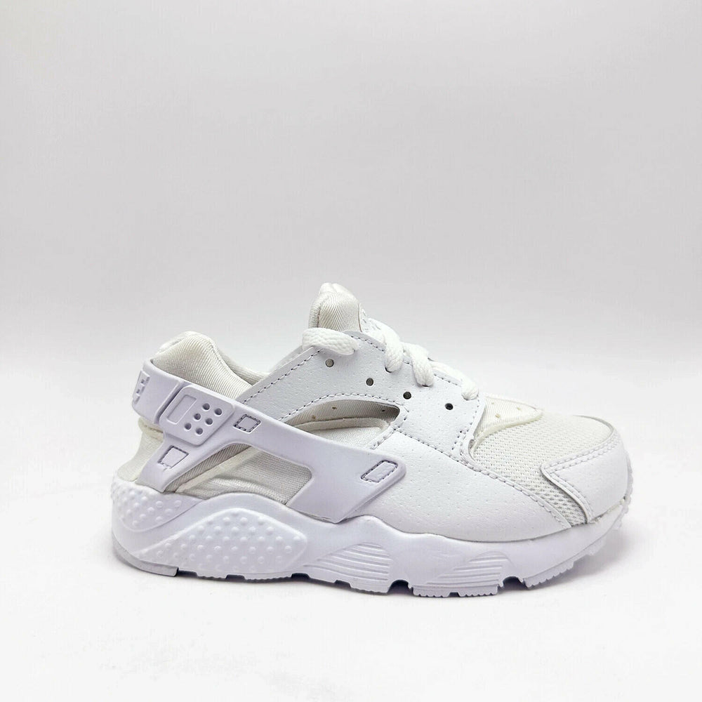 *NEW* PRE-SCHOOL Kids NIKE Air Huarache Run (PS) Triple White  (704949 110)