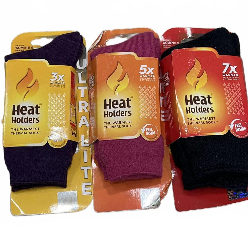 HEAT HOLDERS - Women's Original Thick Winter Insulated Thermal Socks Solid Color
