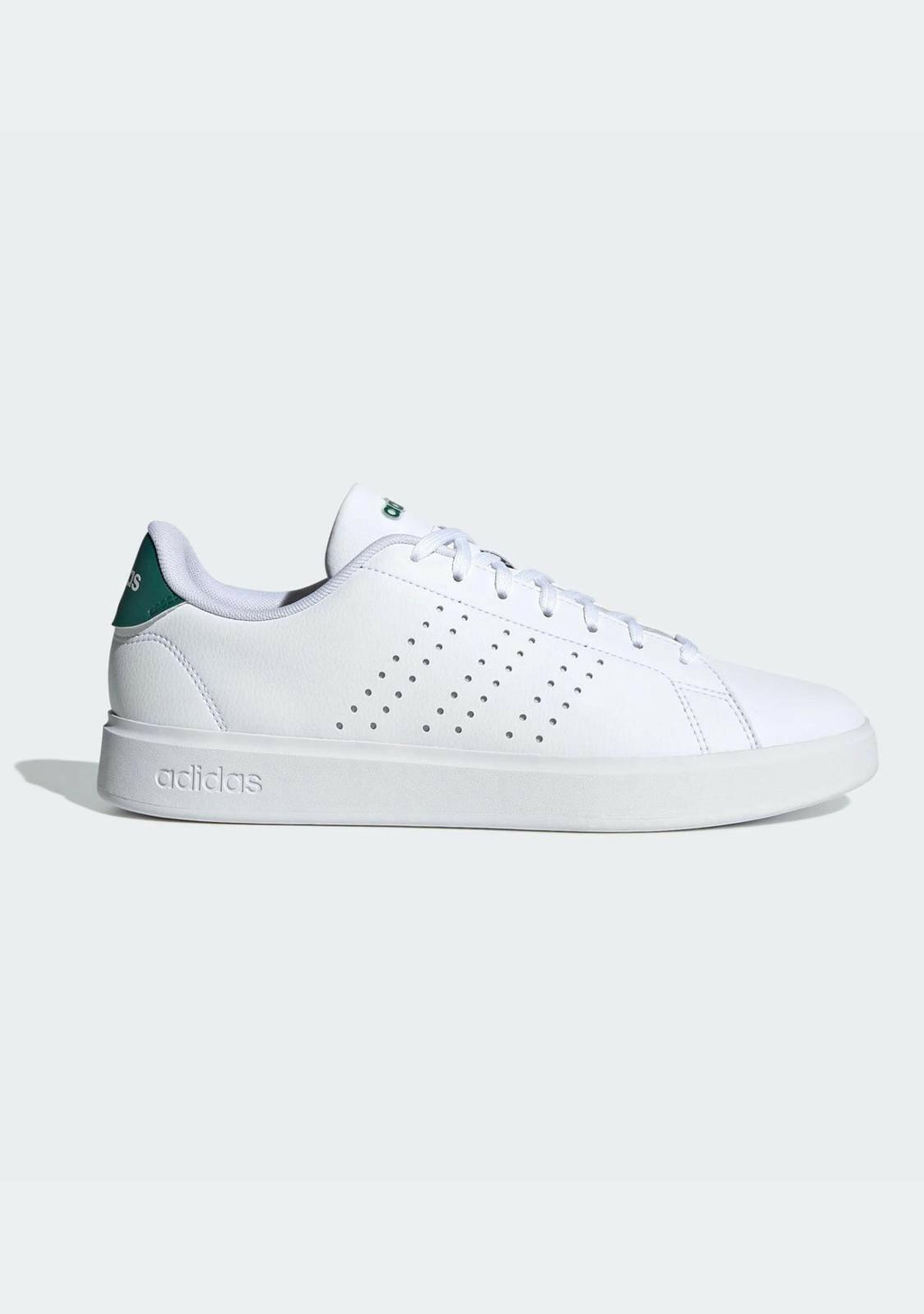 Adidas Advantage Base 2.0 J Sneaker, Kids, White/Green ID 3889 Brand New
