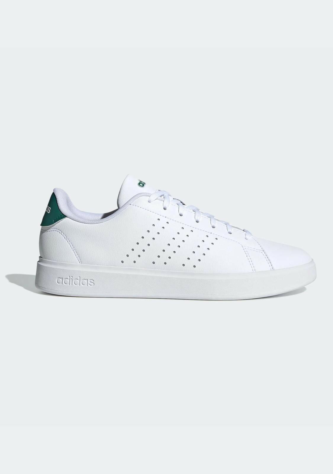 Adidas Advantage Base 2.0 J Sneaker, Kids, White/Green ID 3889 Brand New