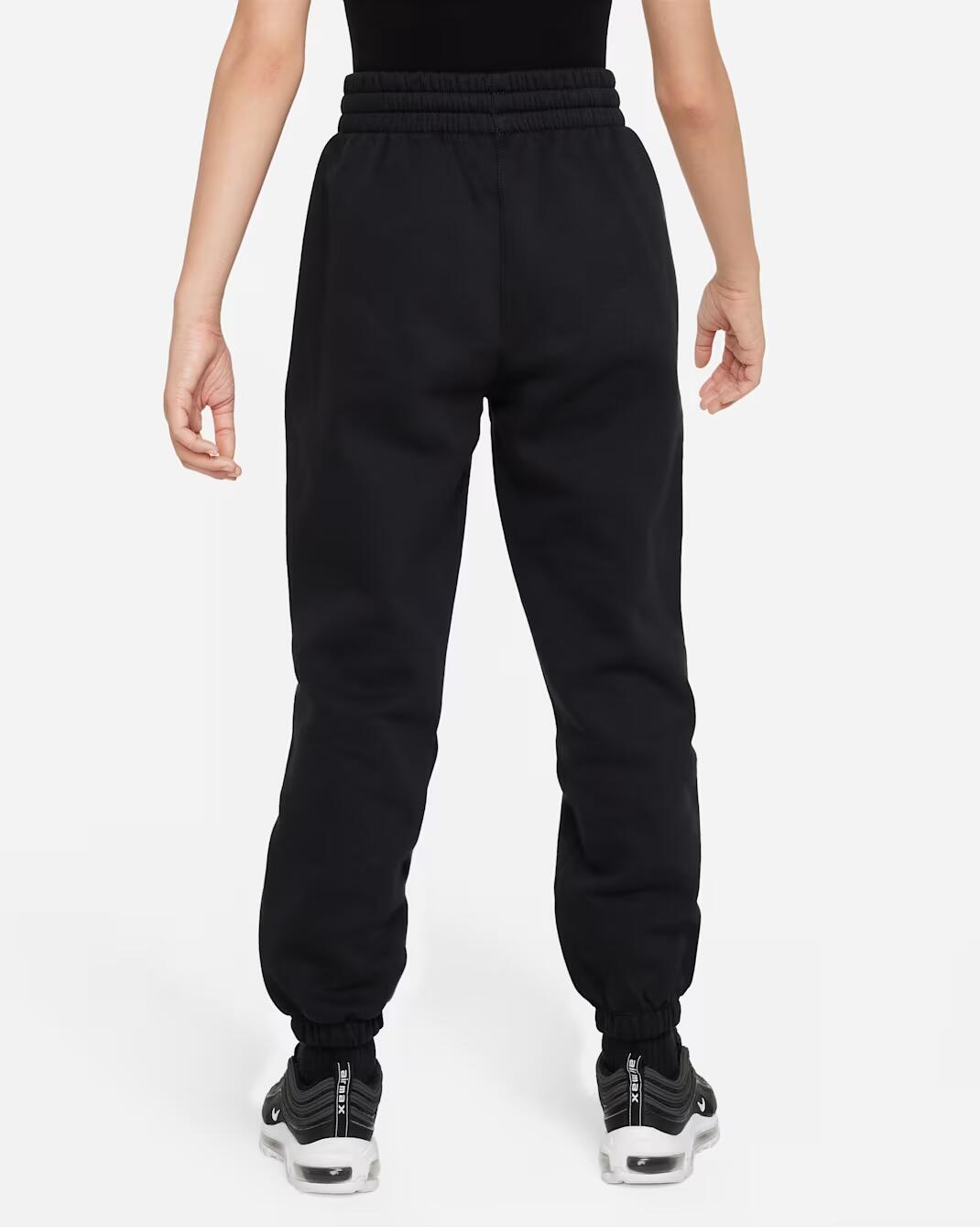 Nike Sportswear Club Fleece Big Kids' Loose Pants (Black/Black/White)