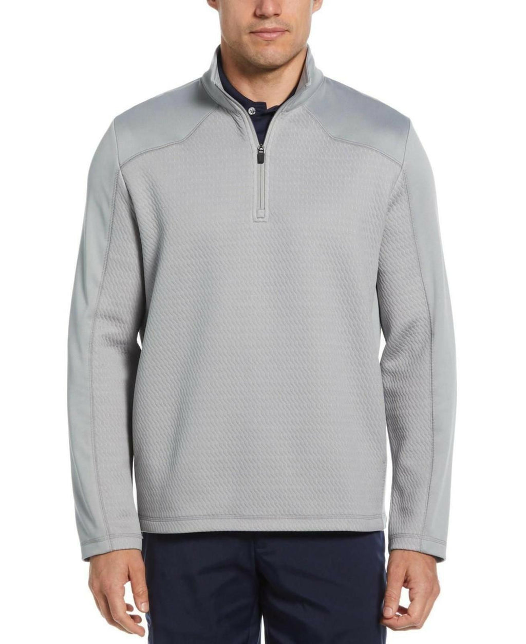 Pga Tour Men's Micro Jacquard Quarter-Zip Pullover golf Sweater  $85 NWT