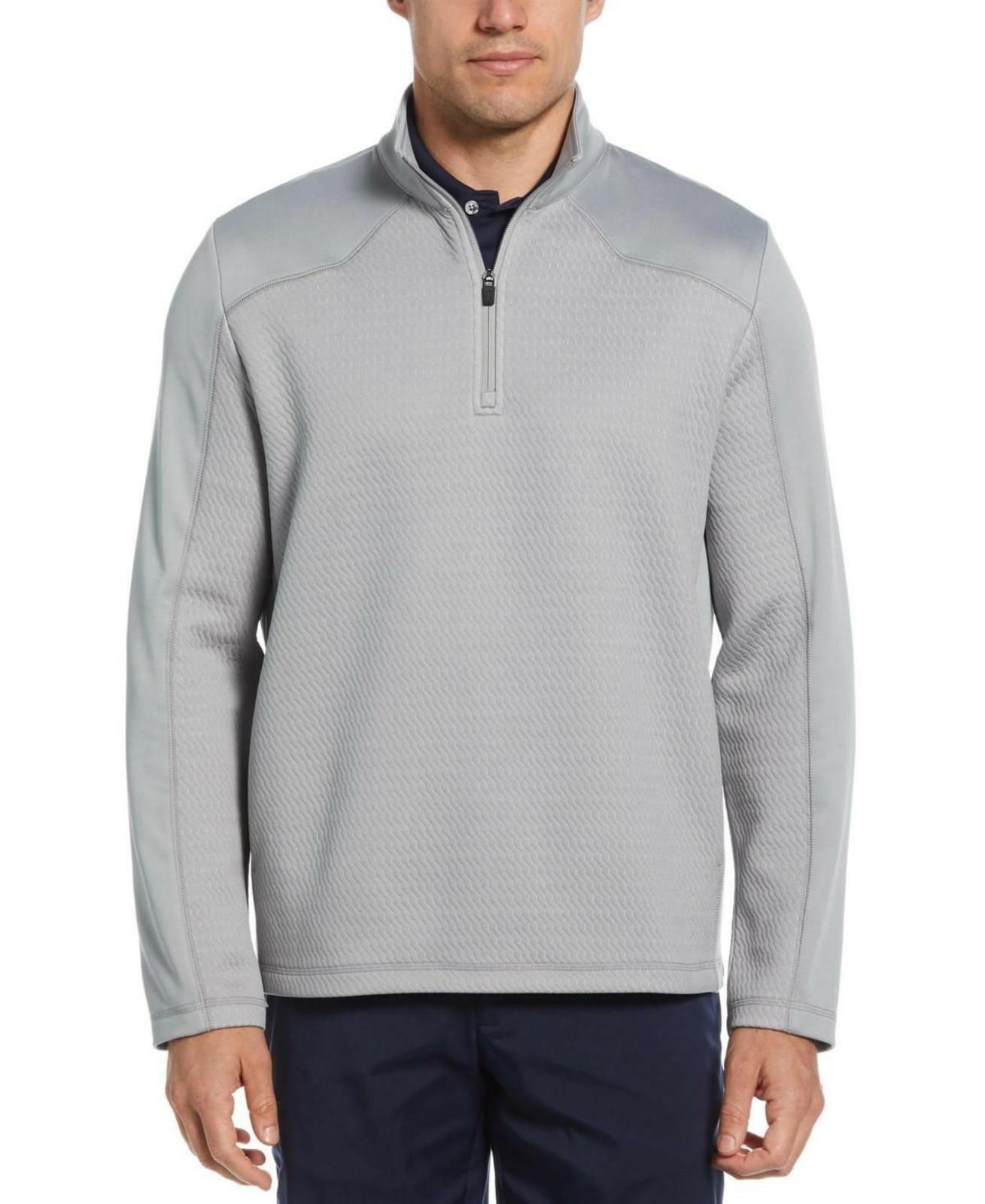 Pga Tour Men's Micro Jacquard Quarter-Zip Pullover golf Sweater  $85 NWT