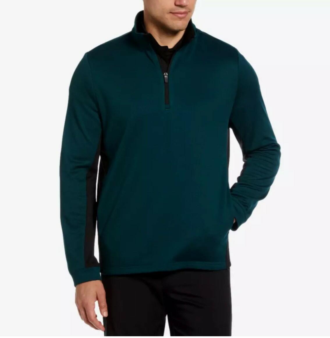 Pga Tour Men's Micro Jacquard Quarter-Zip Pullover golf Sweater  $85 NWT