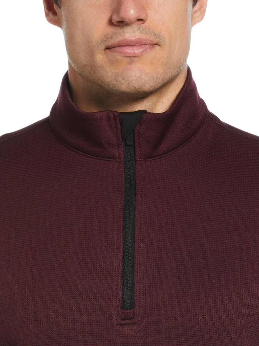 Pga Tour Men's Micro Jacquard Quarter-Zip Pullover golf Sweater  $85 NWT