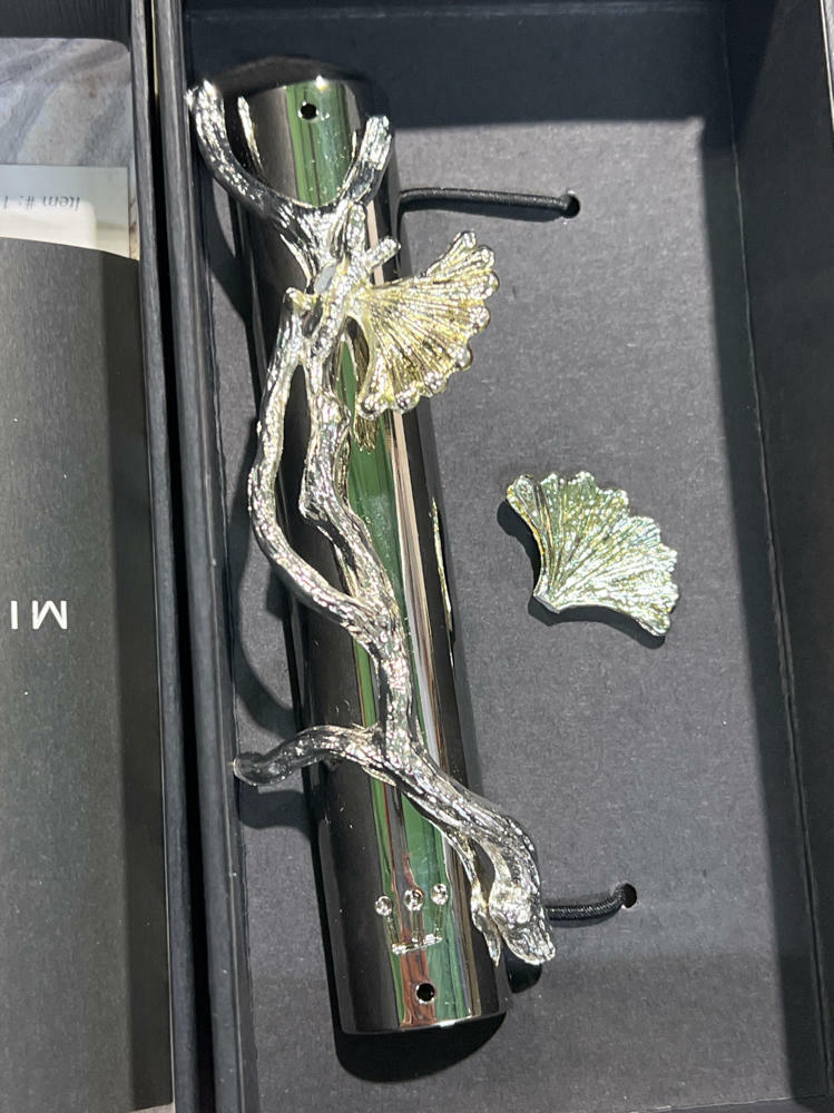 Michael Aram Butterfly Ginkgo Luxe Mezuzah, in box flaw