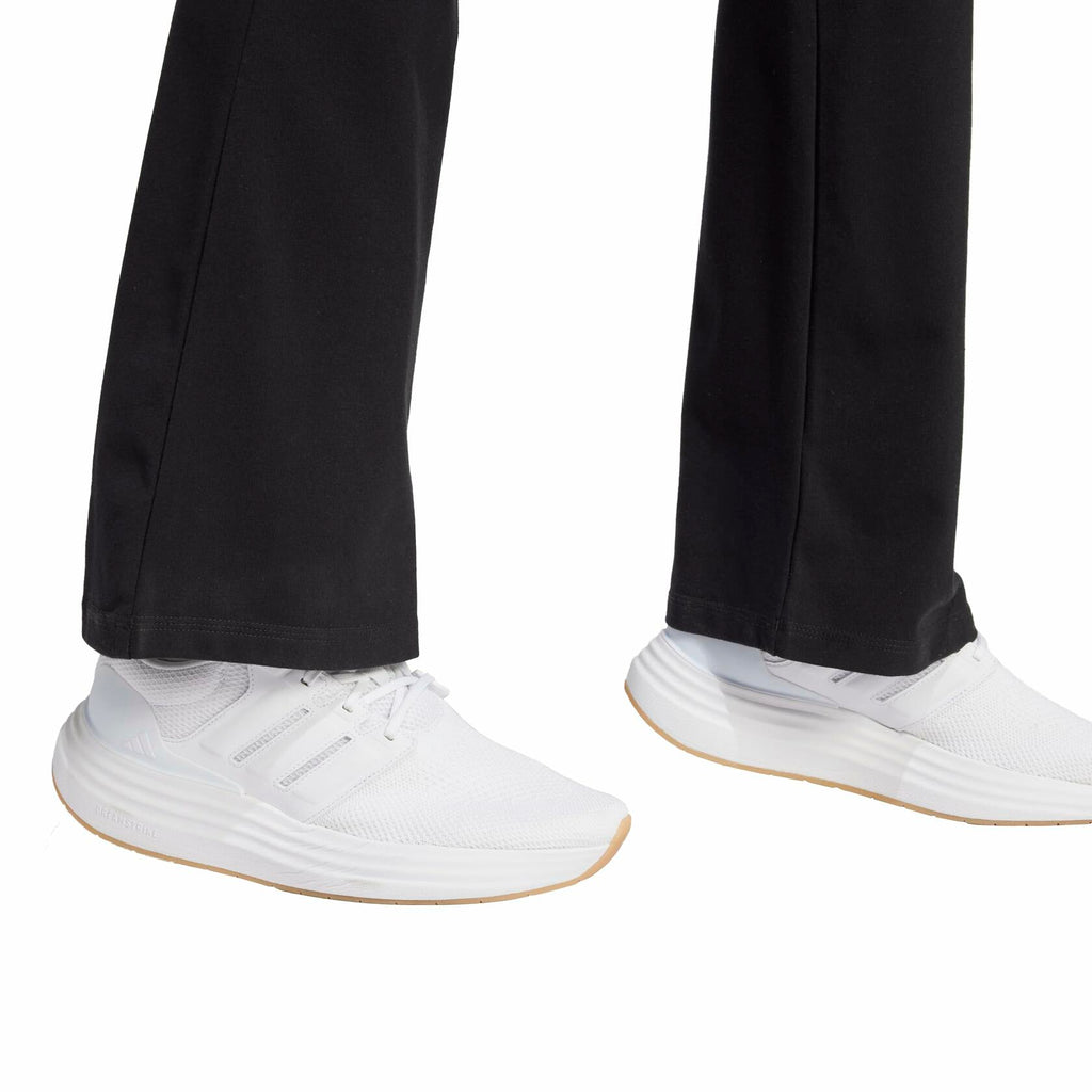Adidas Womens Small Logo Single Jersey Flare Sportswear Leggings, Black/White, X-Small