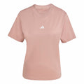 Adidas Women's Small Logo Single Jersey Sportswear T-Shirt, Warm Clay/White, Medium