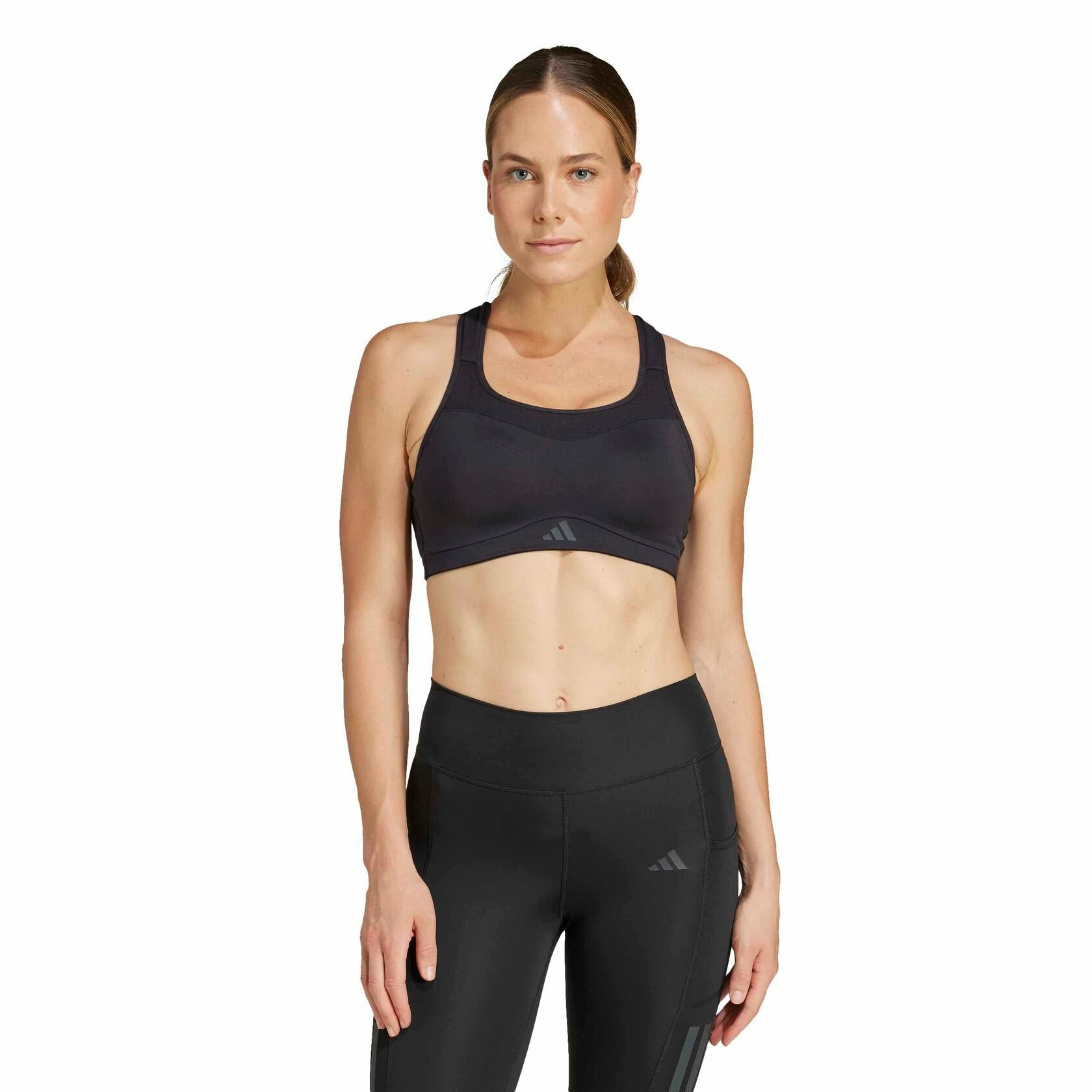 Adidas Women's TLRD Impact High-Support Training Bra, Black