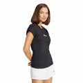 Adidas Women's Linear Single Jersey Sportswear T-Shirt, Black/White, Medium