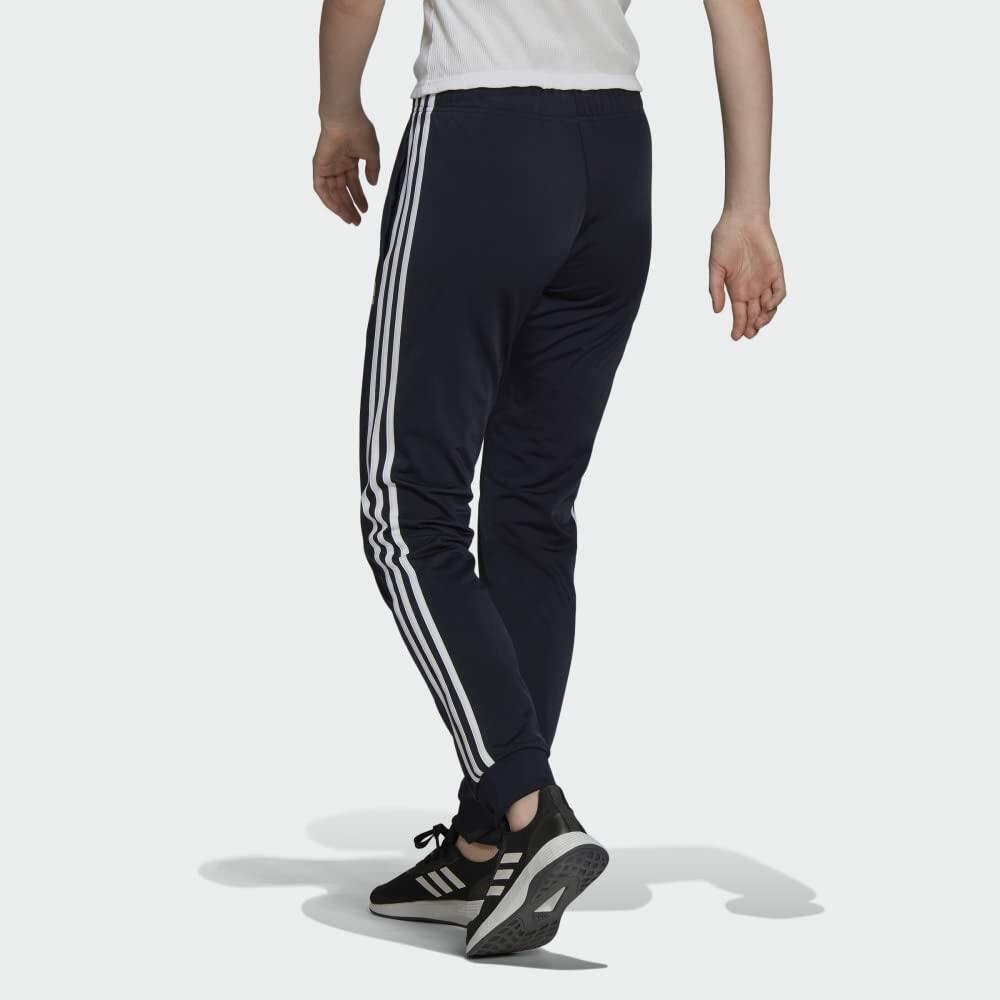 adidas Women's Plus Size Essentials Fleece Tapered Cuff Pants, Legend Ink, 3X