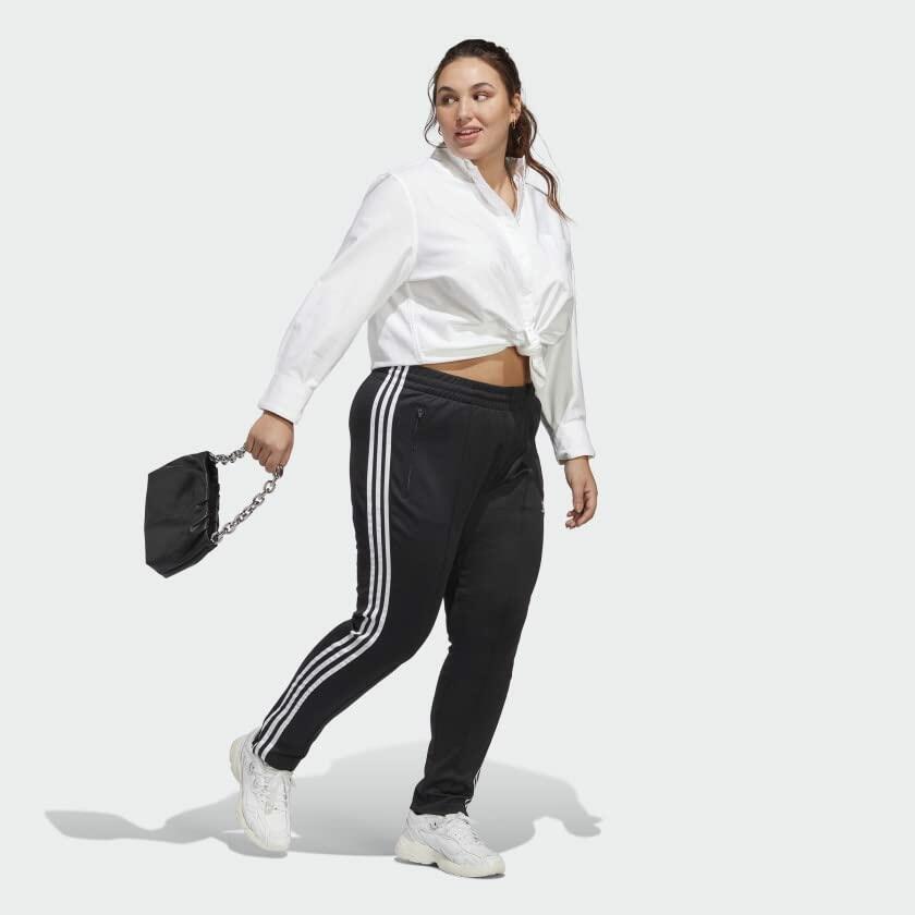 adidas Originals womens SST Track Pants Primeblue Black/White 4X