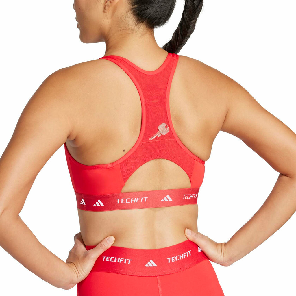 Adidas Women's Techfit Training Bra, Pure Ruby