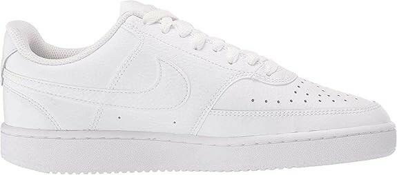 Nike Women's Women's Nike Court Vision Low Shoe, White/White-White, 7.5 Regular US