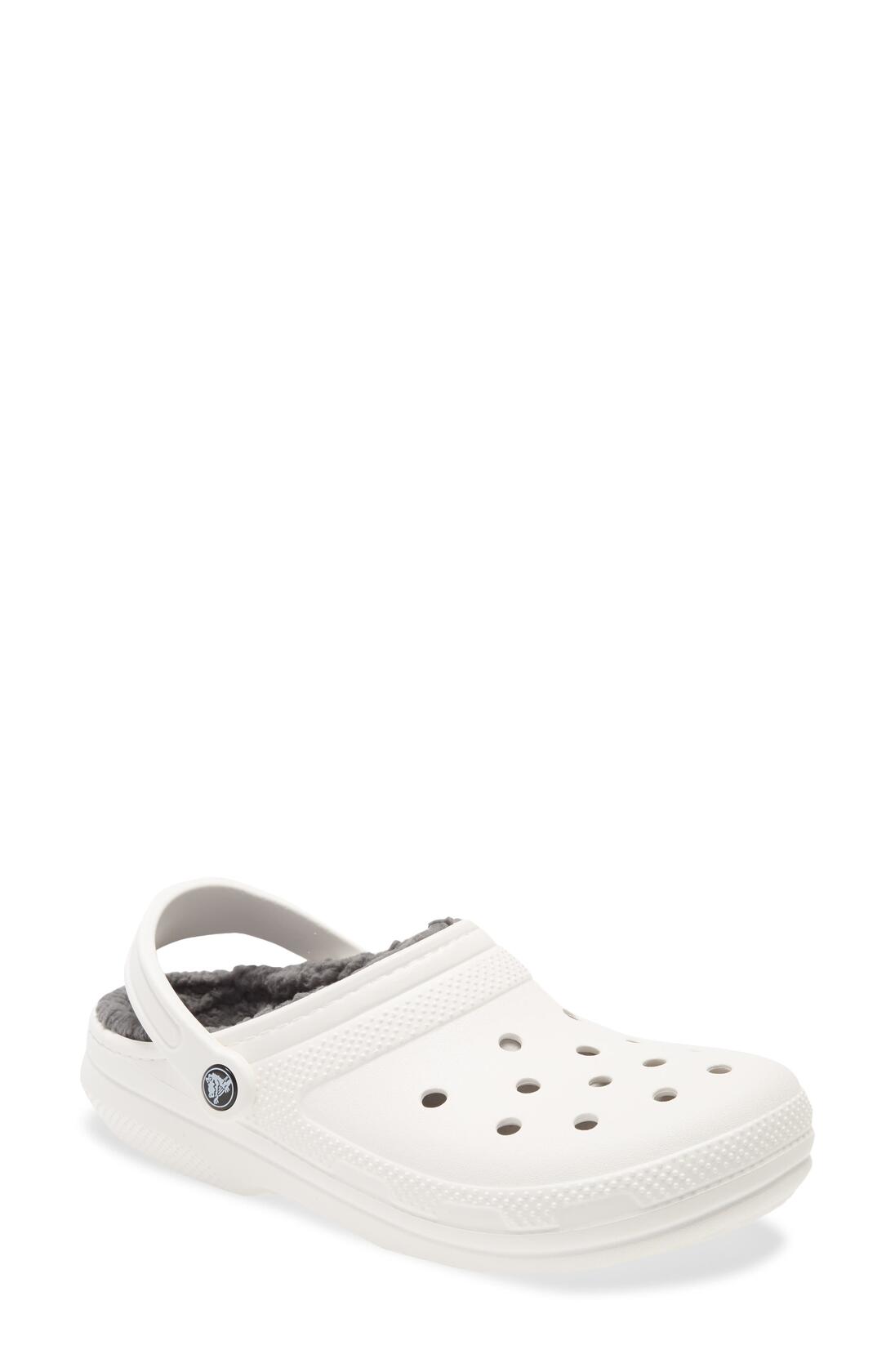 CROCS(TM) Classic Lined Clog in White/Grey UNISEX