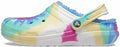 Crocs Classic Lined Tie-Dye Clog Powder Blue/Multi Men's 8, Women's 10 unisex