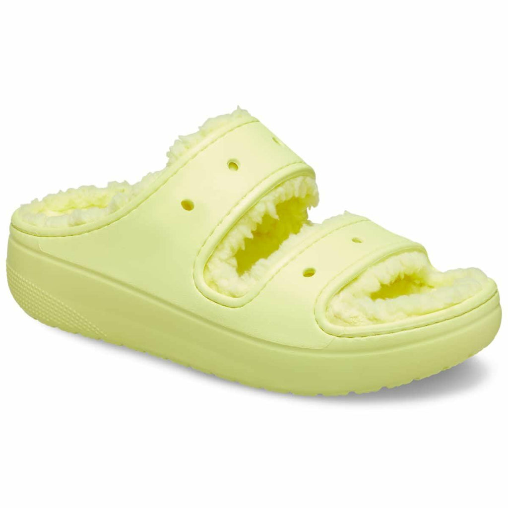 Crocs Unisex Classic Cozzzy Sandal Sulphur fur lined