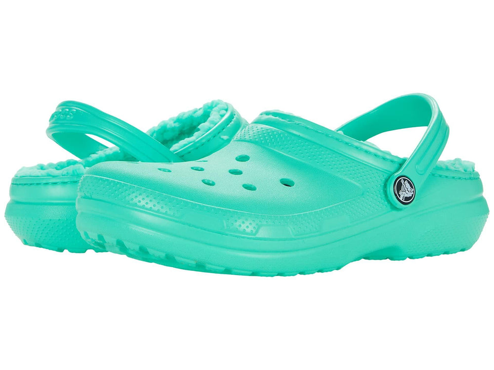 Crocs Kids' Classic Lined Clog | Kids' Slippers, Pistachio, 2 Little Kid