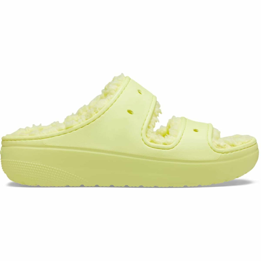 Crocs Unisex Classic Cozzzy Sandal Sulphur fur lined