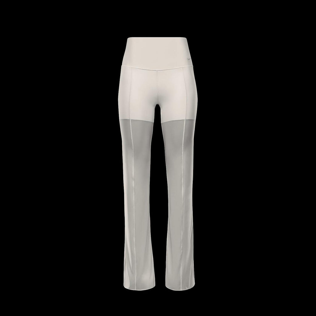 Nike Zenvy Sheer Women's Gentle-Support High-Waisted Full-Length Pants (FV7894-104, Light Orewood Brown) Size X-Small