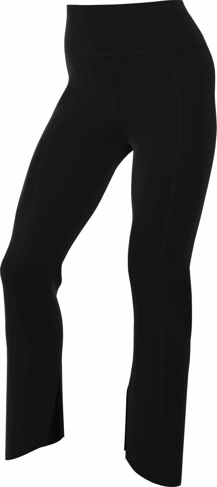 Nike One Women's High-Waisted Full-Length Split-Hem Leggings (FN4148-010, Black) Size Small