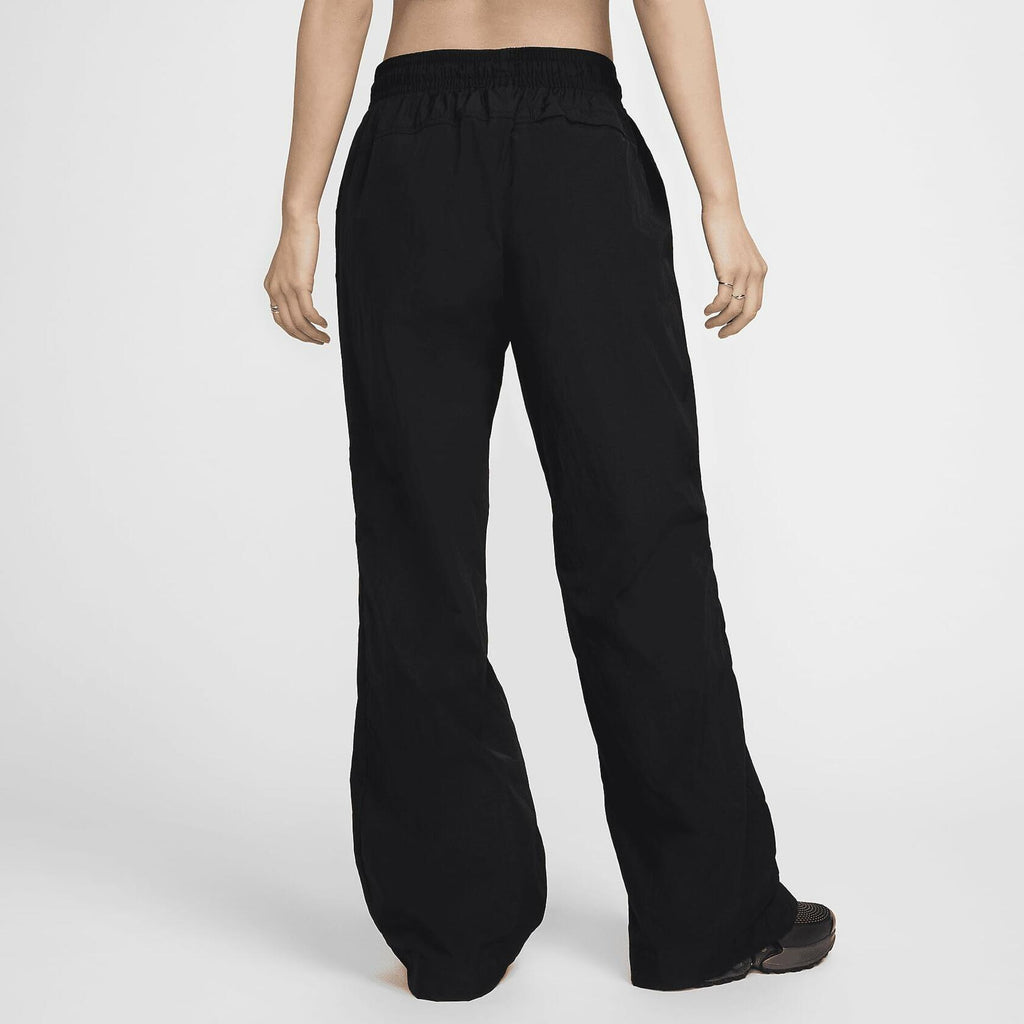 Nike Sportswear Collection Women's Mid-Rise Repel Zip Pants (FV7544-010, Black/White) Size X-Small
