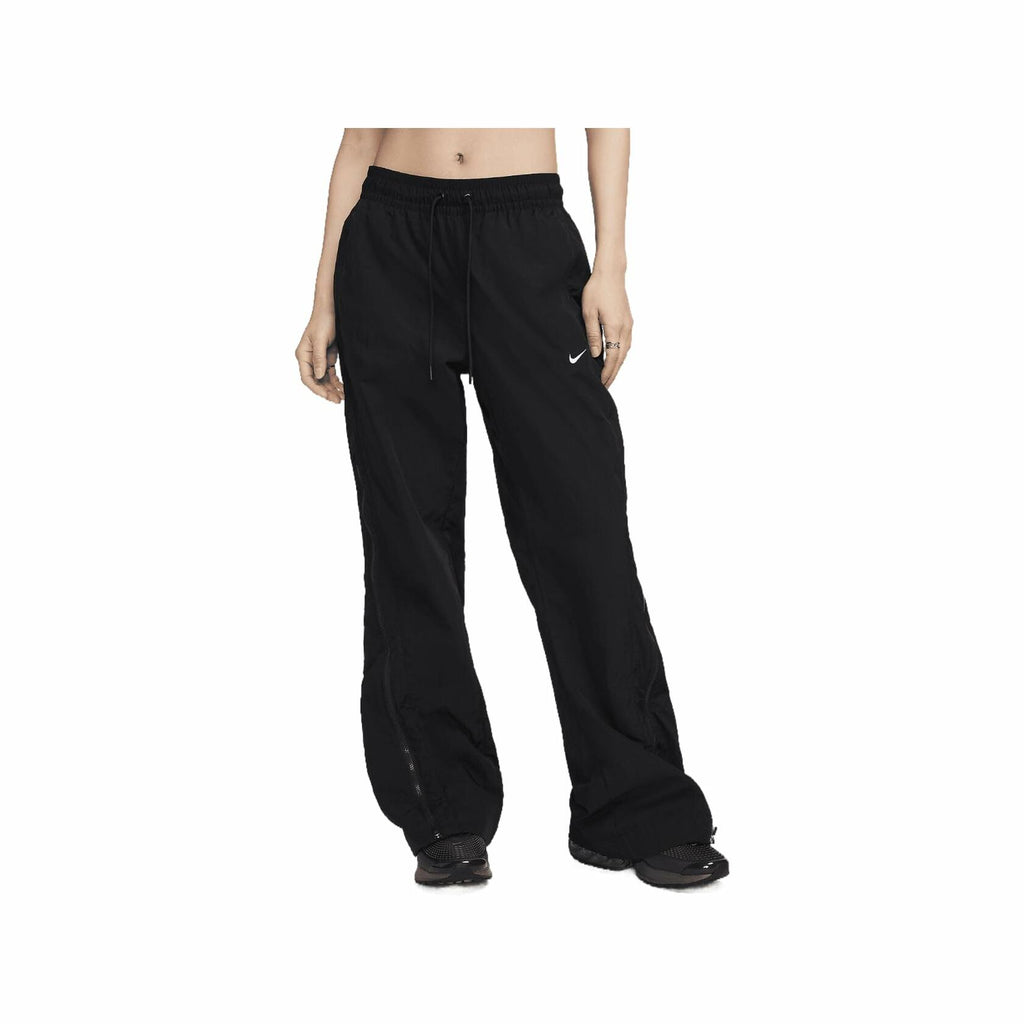 Nike Sportswear Collection Women's Mid-Rise Repel Zip Pants (FV7544-010, Black/White) Size X-Small