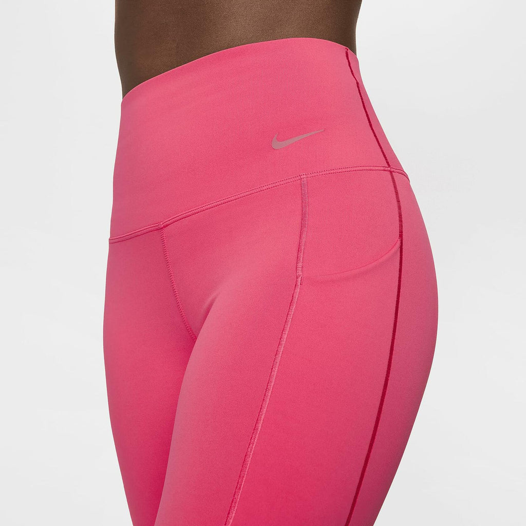 Nike Universa Women's Medium-Support High-Waisted 7/8 Leggings with Pockets (DQ5897-629, Aster Pink/Black) Size X-Small, s, l