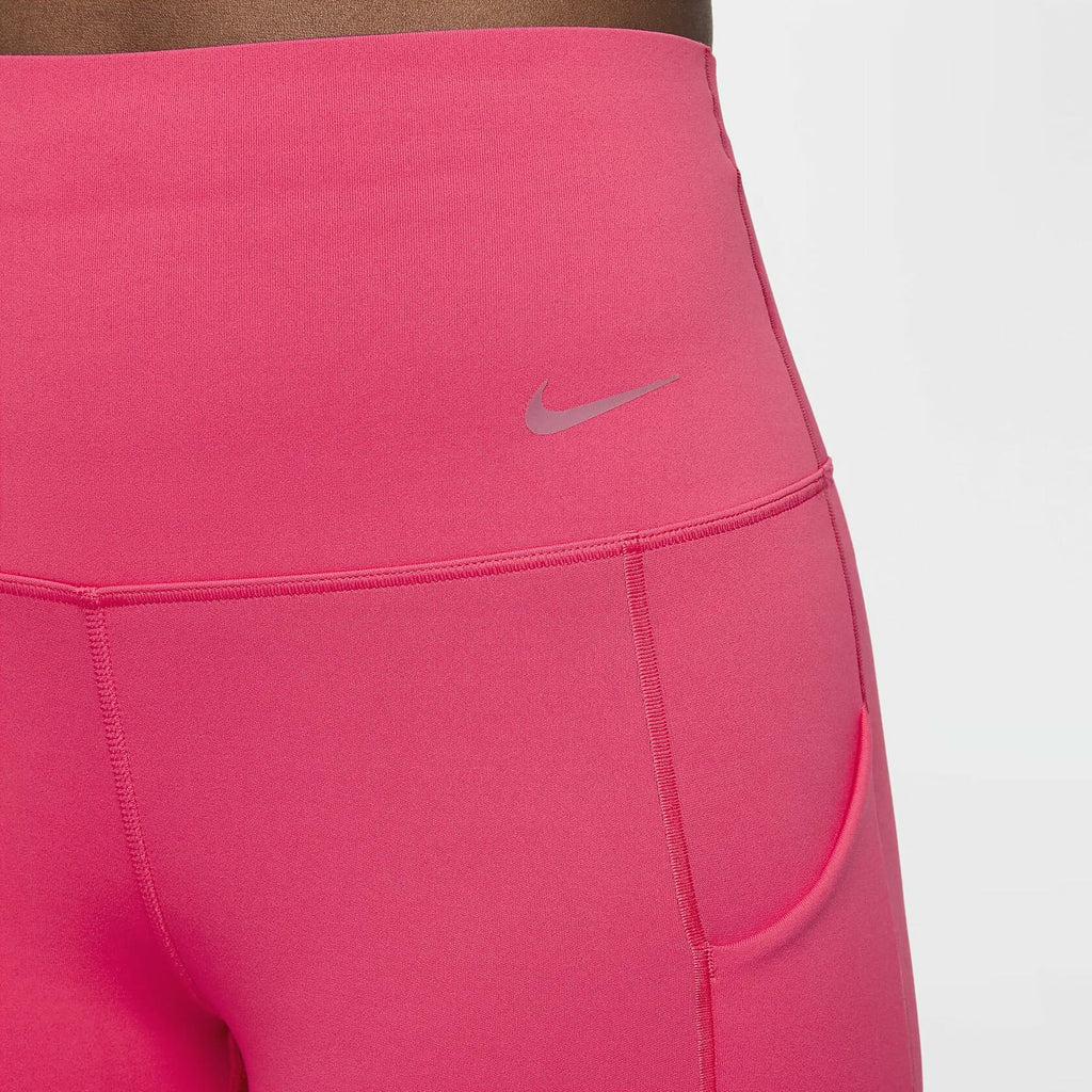 Nike Universa Women's Medium-Support High-Waisted 7/8 Leggings with Pockets (DQ5897-629, Aster Pink/Black) Size X-Small, s, l