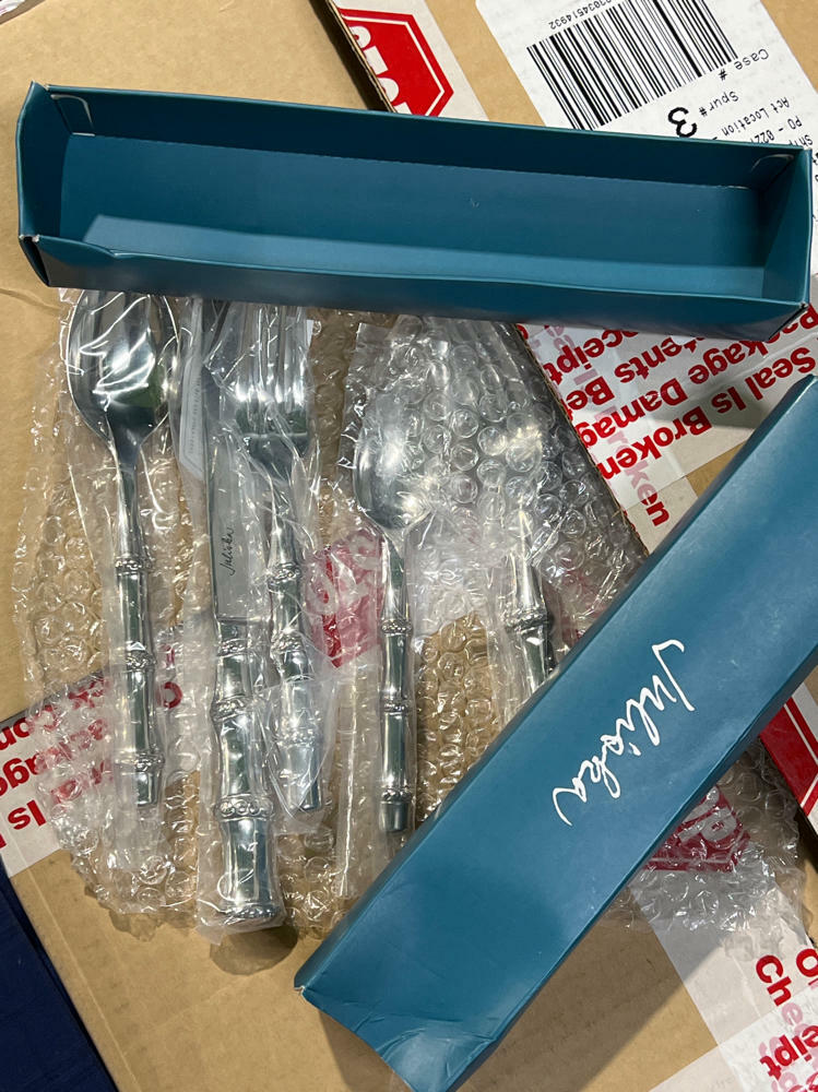 Bamboo Place Settings (Polished, 5pc) new in box