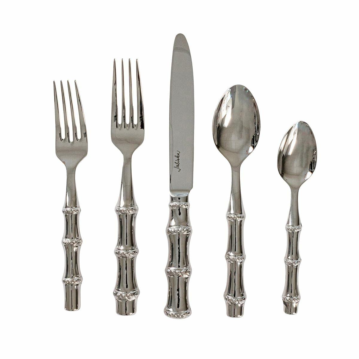 Bamboo Place Settings (Polished, 5pc) new in box