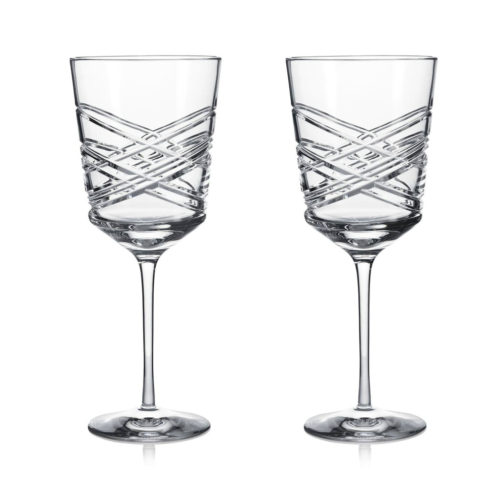 Waterford Mastercraft Aran Red Wine Glass Pair authentic new in box