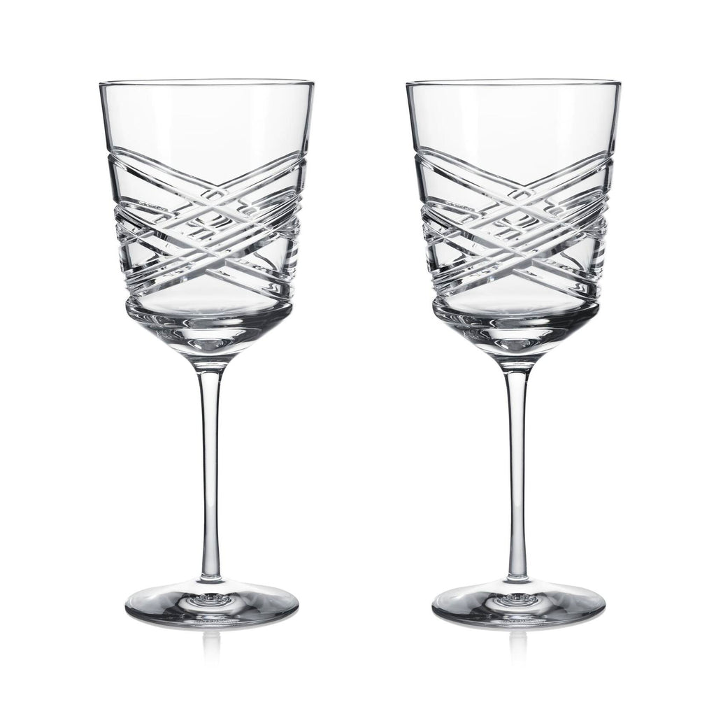 Waterford Mastercraft Aran Red Wine Glass Pair authentic new in box