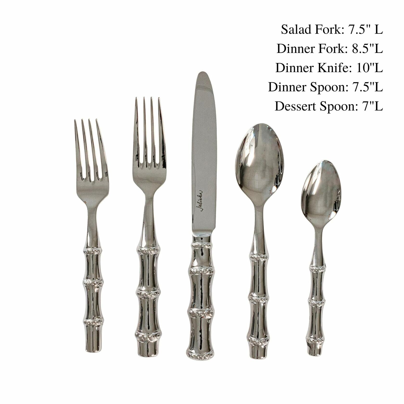 Bamboo Place Settings (Polished, 5pc) new in box