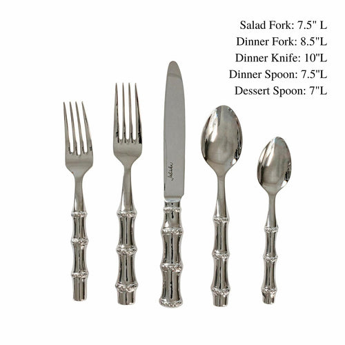Bamboo Place Settings (Polished, 5pc) new in box