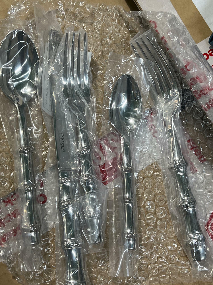 Bamboo Place Settings (Polished, 5pc) new in box