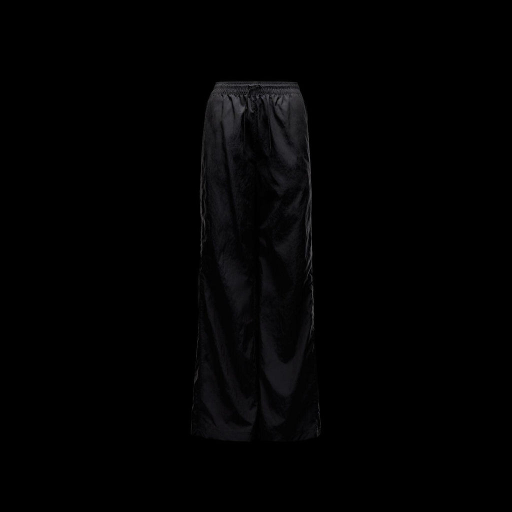 Nike Womens Windrunner High-Waisted Woven Open-Hem Pants Black/White Small, xs