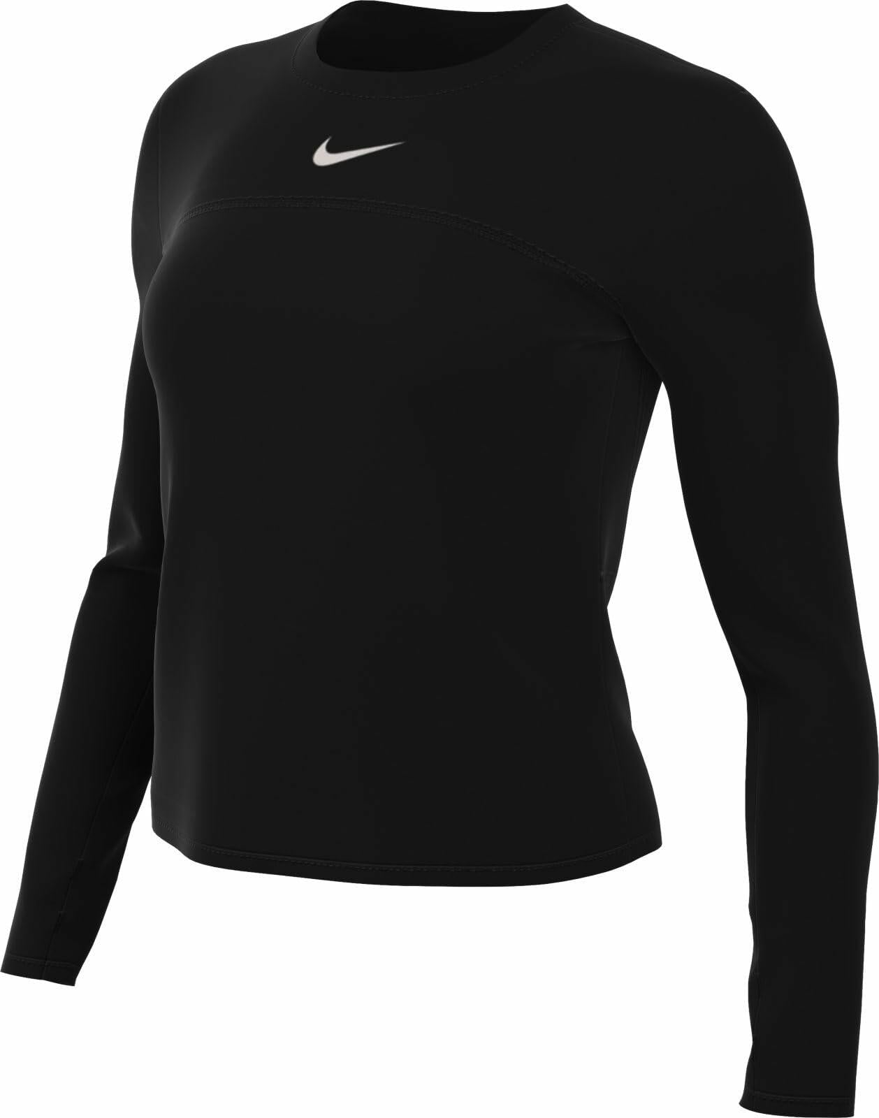 Nike Dri-FIT Swift Element UV Women's Crew-Neck Running Top (Black) Size X-Large