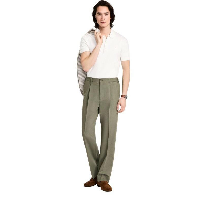 Tommy Hilfiger Mens Modern fit Dress Pants 34/34 Green Solid Stretch sage