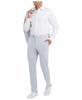 Tommy Hilfiger Mens Modern fit Dress Pants Light Blue Striped new