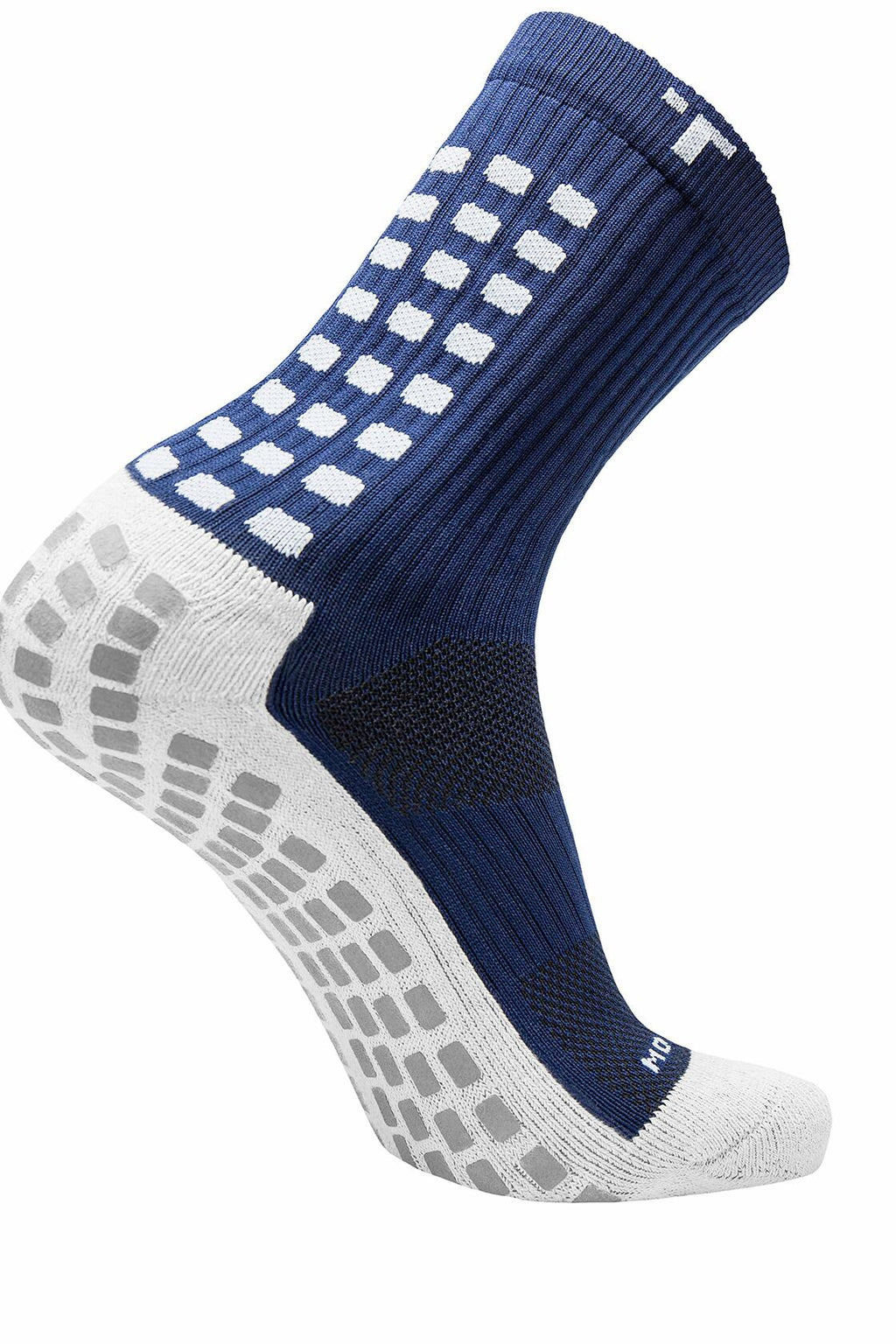 Trusox Mens 3.0 Cushion Crew Soccer Socks, Navy, M,  Large US