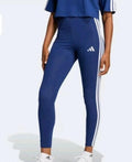 Adidas Essentials 3-Stripes Stretchy Cotton Leggings size 2x navy blue
