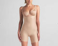 NWT SKIMS BODY cs OPEN BUST MID THIGH BODYSUIT CLAY - xs