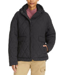 $139 Bass Outdoor Women's High-Low Quilted Outdoor Puffer, Black Beauty, XL, s, m