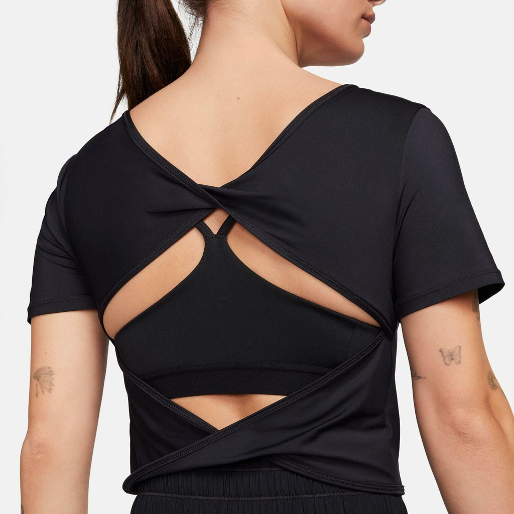 Nike W NK One Classic DF TWST Top Women's Shirt in black nwt
